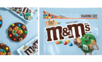 Mars teams up with Milk Bar's Christina Tosi to create limited-edition cookies inspired by M&M'S Crunchy Cookie. The cookies and the packaging for the new M&M's is pictured here. 