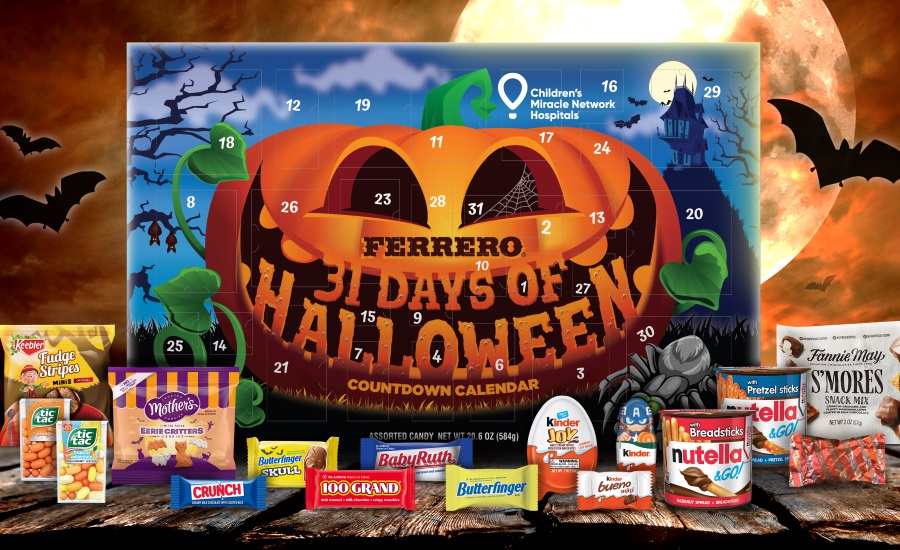 Ferrero rereleases 31 Days of Halloween Countdown Calendar to raise money for Children's Miracle Network hospitals