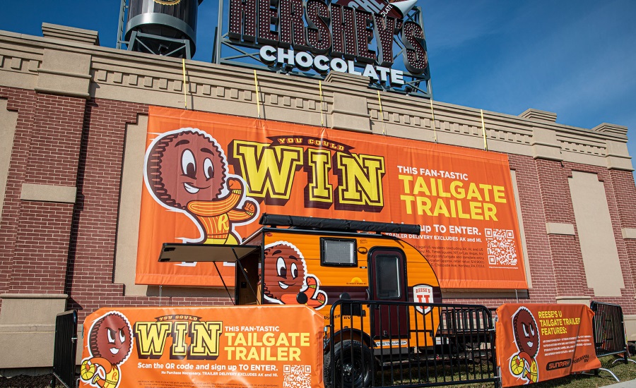 Hershey's Chocolate World announces Reese's University Tailgate Trailer Sweepstakes