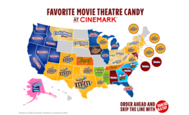Cinemark shares moviegoers' favorite candy by state