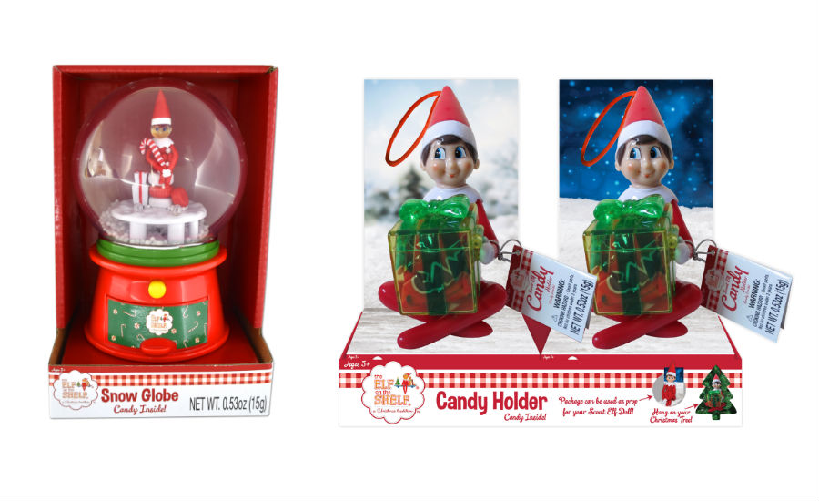 Elf on Shelf Doll with Fillable Christmas Candy Stocking Stuffer with Candy