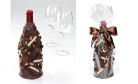 Chocolate-covered wine bottles