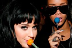 Katy Perry and Rihanna enjoy Couture Pops