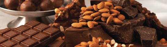 almonds and chocolate