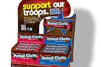 peanut chews support our troops